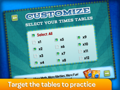 Marble Math Multiplication screenshot 1