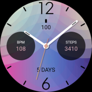 Fresh Blue Magenta Watch Face screenshot 3