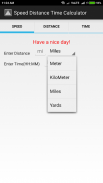 Speed Distance Time Calculator screenshot 1