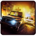 Crime contra a Polícia - Carro de tiro 3D Icon