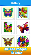 Butterfly Paint by Number Book - Animals Coloring screenshot 5