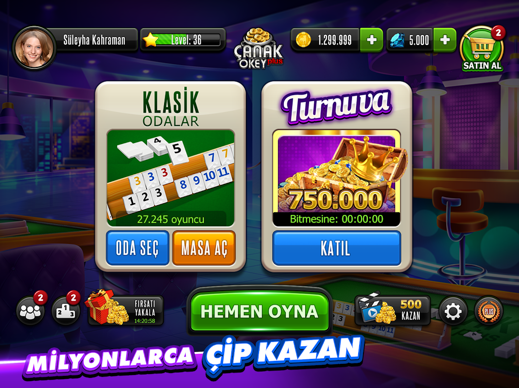 Çanak Okey Plus - Eşli & Canlı - Загрузить APK для Android | Aptoide