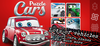 Vehicles and Cars puzzle for children. Kids puzzle screenshot 1