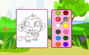 Coloring Playful Monkeys screenshot 6