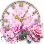 Roses Clock Live wallpaper screenshot 2