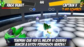 Juego de lucha Superhéroes Batalla de las sombras screenshot 4