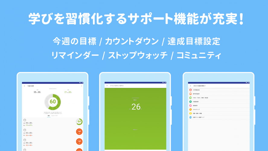 Studyplus 勉強を習慣化 無料アプリ スタディプラス 7 1 2 ดาวโหลด Apk ของแอนดรอยด Aptoide