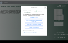 Journal of Policy Analysis and Management screenshot 6