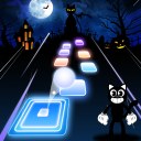 Cartoon Cat Hop Tiles Scary Cat Dog Song