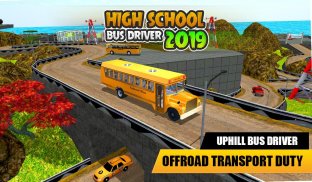 Real High School Bus Driver: Offroad Bus Driving screenshot 4