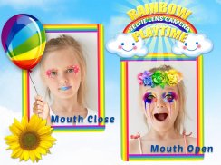 Crazy Rainbow Selfie Lense Camera Girl Makeup Cam screenshot 2