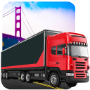 Stadt Cargo-LKW-Fahrer-Sim 3D Icon