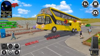 Flying Bus Simulator Bus Games screenshot 0