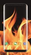 3D Fire Video Live Wallpaper P screenshot 1