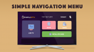 Purple Extreme Smart IPTV Player screenshot 1