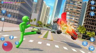 Green Hero Stickman Criminal Mafia screenshot 3