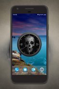 Skull Clock Live Wallpaper screenshot 3