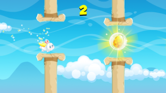 Easter Bunny Fly - Easter Game screenshot 1