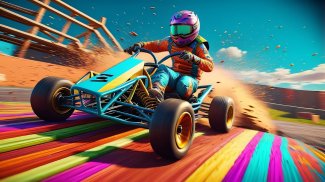 Go Kart Ramp Car Stunt Games screenshot 3