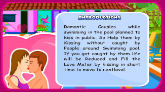 Swimming pool kissing - Lovers kissing game screenshot 2