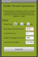 ACME Thread Calculation screenshot 0