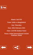 Indian Sports Schedule screenshot 0