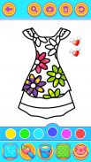 Glitter Dress Coloring screenshot 1