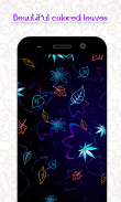 Neon Leaves Live Wallpaper screenshot 1