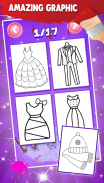 Dresses Coloring Pages ( Coloring Book For Kids ) screenshot 4