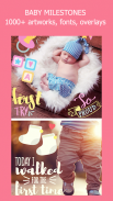 Baby Story Tracker Milestone Sticker Photo Editor screenshot 0