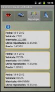 Control consumo vehículos screenshot 2