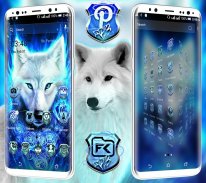 Blue Wolf Launcher Theme screenshot 2