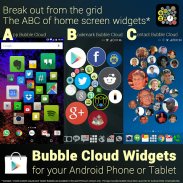 Bubble Cloud Widgets + Folders for phones/tablets screenshot 3