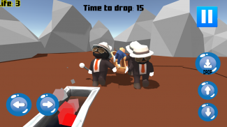 Coffin dance game: Drop them! Fun Ragdoll physics screenshot 2