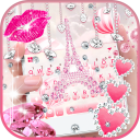 Pink Diamond Paris Themes Icon