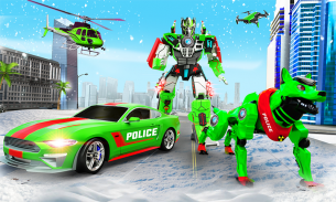 Police Robot Dog Car Transform screenshot 11