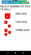 Dice Roller - Throw ONE or TWO or THREE dice - PLAY BOARD GAMES screenshot 0