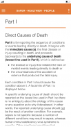 Cause of Death Quick Reference screenshot 2