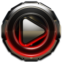 Poweramp skin Red Glow Icon