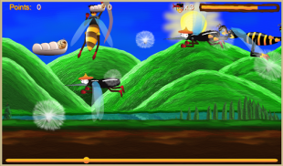 Justin the Bee: Ninja Runner screenshot 2