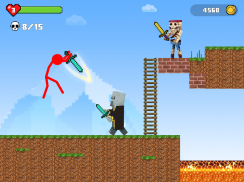 Stick-man Battle - Craft World screenshot 3