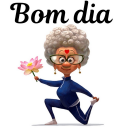 Figurinhas de Bom Dia com Flores Bonitas 🌷