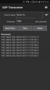 UDP Transceiver screenshot 1