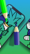 soni coloring the hedgehog adventures screenshot 2