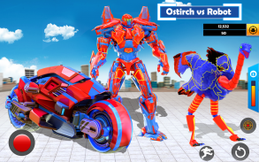 Ostrich Air Jet Robot Car Game screenshot 0
