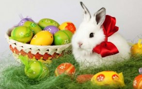 Bunny and Eggs Jigsaw Puzzle screenshot 1