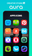 Aura Icon Pack - Rounded Square Icons screenshot 3