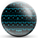 Keyboard Theme Neon 2 Cyan