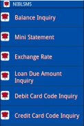 NIBL Mobile (SMS) Banking screenshot 1