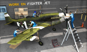 Air plane Mechanic Workshop Garage Simulator 2018 screenshot 0